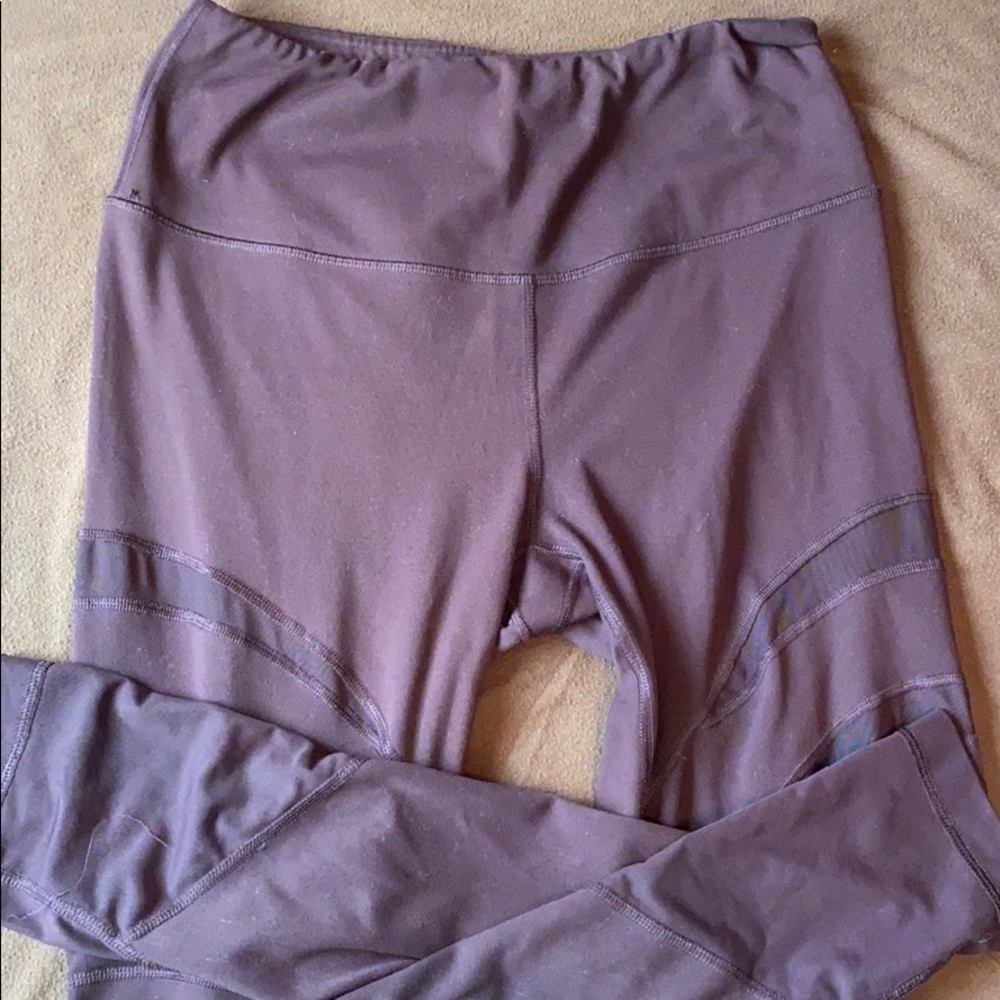 Yogaliscious Purple Mesh Leggings